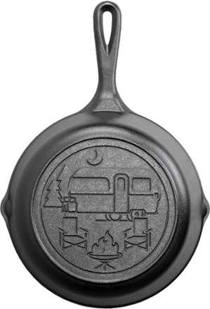 Cast Iron Pot, 2-in-1 Cast Iron Stew Pan, 4.6 L, incl. 3.2 L Cast