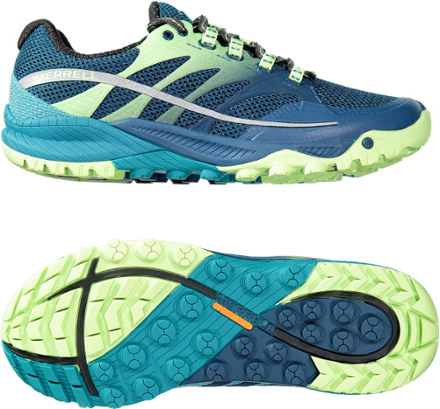 merrell women's all out charge trail running shoe