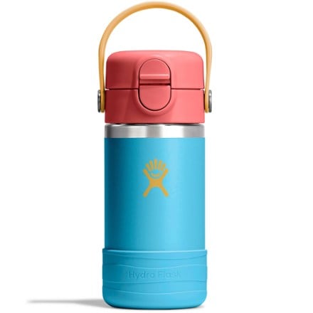 Hydro Flask Kids' Wide-Mouth Vacuum Bootle with Straw Cap and Bottle Boot - 12 fl. oz. 0