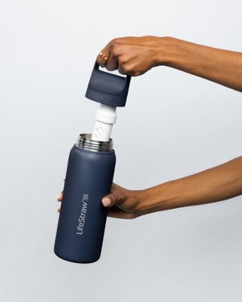 LifeStraw Go Series Insulated Stainless-Steel Water Filter Bottle - 24 fl. oz. 1