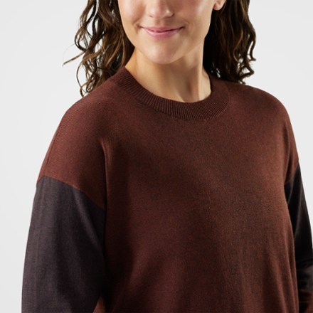 Smartwool Edgewood Colorblock Crew Sweater - Women's 2