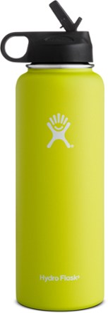 Hydro Flask 32OZ Wide Mouth 2.0 Water Bottle, Straw Lid, Multiple Colors -  Fog, New Design 