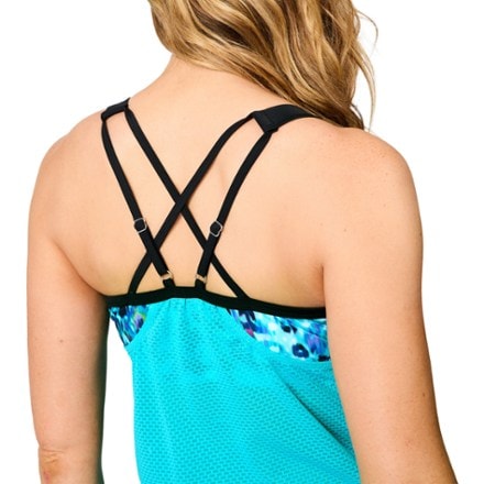 Free Country Side Tie Blouson Tankini Swimsuit Top - Women's 3