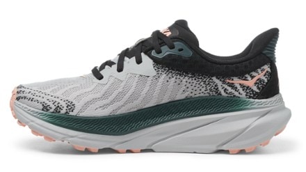 HOKA Challenger 7 Trail-Running Shoes - Women's Left view (Harbor Mist/Spruce)