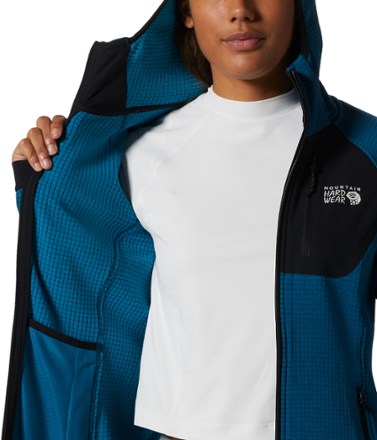 Mountain Hardwear Polartec Power Grid Full-Zip Hoodie - Women's 4