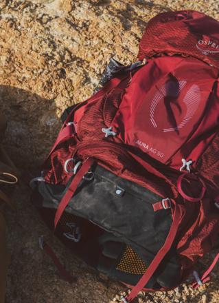 front loading backpack osprey ag woman Osprey Aura AG 50 Pack - Women's