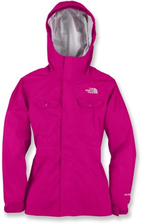 fuschia north face jacket