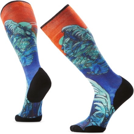 Smartwool Ski Targeted Cushion Winter Haze Print Over the Calf Socks - Men's 0