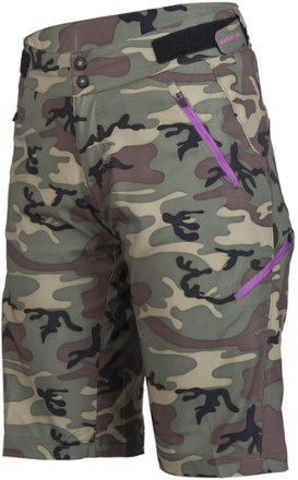 Zoic Navaeh Camo Shorts + Essential Liner - Women's 3