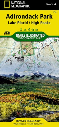 National Geographic Adirondack Park - Lake Placid/High Peaks Trail Map 0