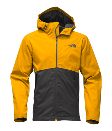 north face grey and yellow jacket 