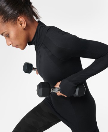 Sweaty Betty Athlete Seamless Half-Zip Long-Sleeve Top - Women's 7