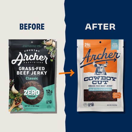 Country Archer Jerky Co. Zero Sugar Grass-Fed Beef Jerky - 2 oz. 2