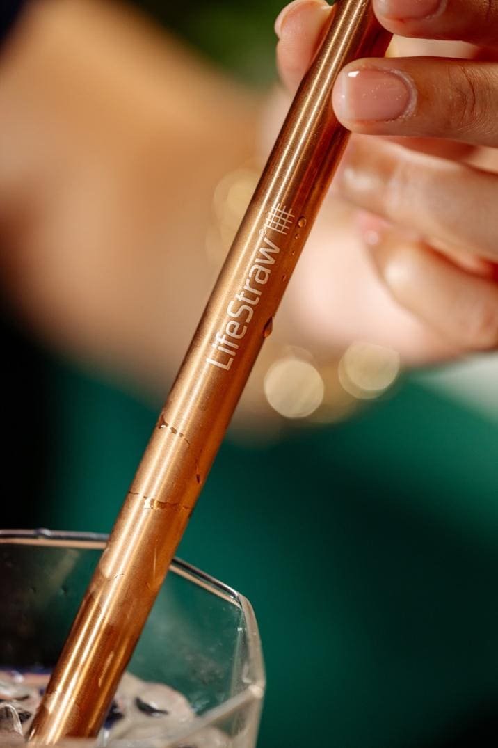 Location Image for Sip Reusable Stainless-Steel Water Filter Straw - Package of 3