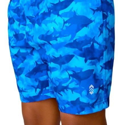 Free Country Full Elastic Waist Swim Shorts - Boys' 2