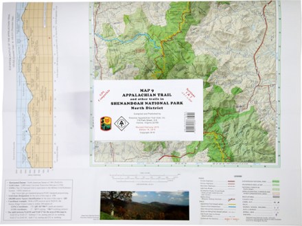 PATC Appalachian Trail Map: AT and Other Trails in Shenandoah National Park North District 0
