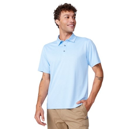 Free Country Tech Jacquard Short-Sleeve Polo Shirt - Men's 0