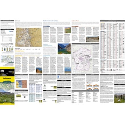 National Geographic Colorado State Recreation Travel Map and Guide 1