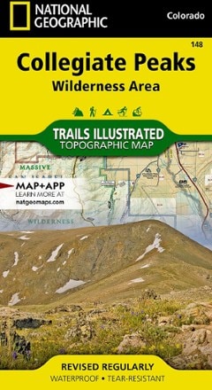 National Geographic Collegiate Peaks Wilderness Area Topographic Map 0