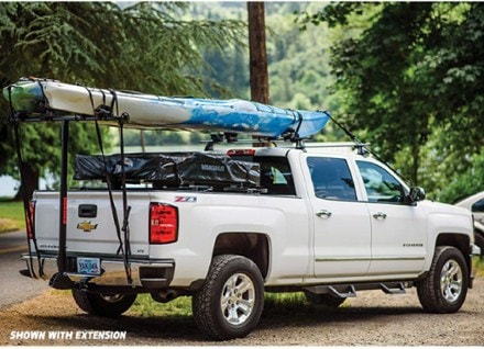 Yakima LongArm Truck Bed Extender Rack Extension In Use (LongArm Truck Bed Extender Rack sold separately)