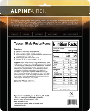 AlpineAire Foods 5 Day Meal Kit - 10 Servings 2