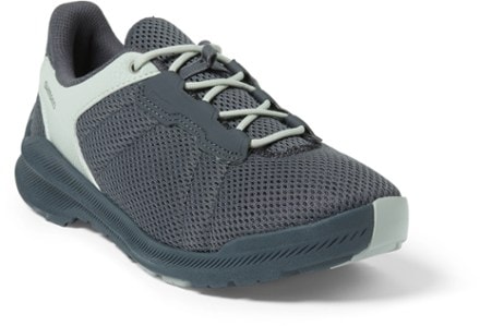 Shimano EX300W Cycling Shoes - Women's 3/4 view (Grey/Mint)