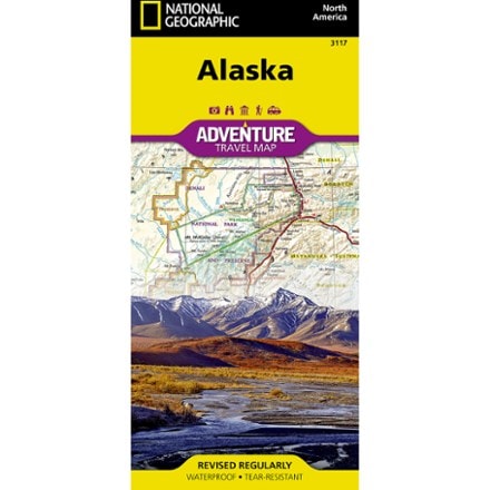 National Geographic Alaska Adventure Travel Map 0