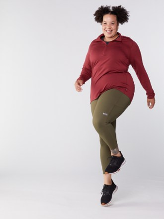 REI Co-op Merino 185 Long-Sleeve Half-Zip Base Layer Top - Women's Plus Sizes 3