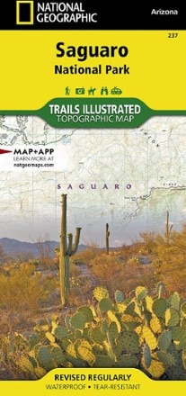 National Geographic Saguaro National Park Map 0