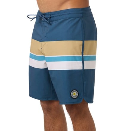 O'Neill Cruzer Stripe Scallop 18" Board Shorts - Men's 3