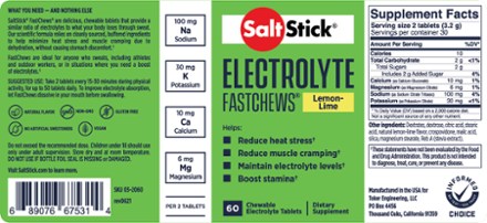 SaltStick Fastchews Chewable Electrolyte Tablets - 60 Tablets 1