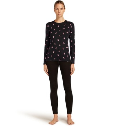 Icebreaker Merino 200 Oasis Long-Sleeve Crewe Snow Day Base Layer Top - Women's 3