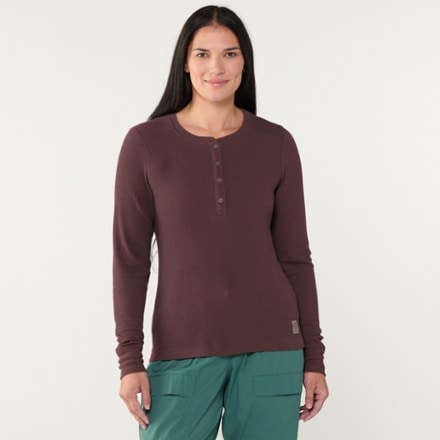 Topo Designs Global Waffle Henley Shirt - Women's 6
