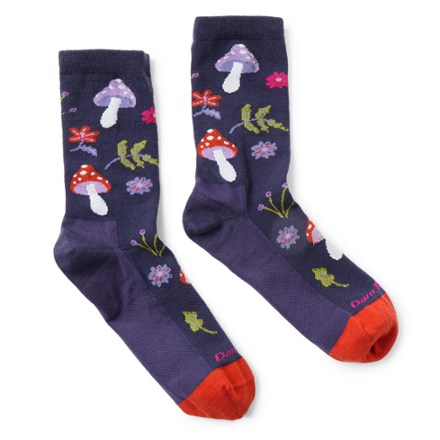 Darn Tough Shroom Bloom Crew Lightweight Lifestyle Socks - Women's 1