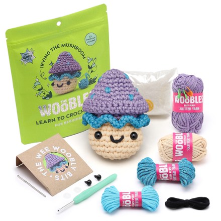 The Woobles Irving the Mushroom Crochet Kit 1