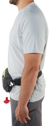 NRS Zephyr Inflatable PFD Side view (Black)