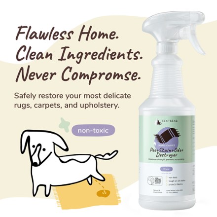 kin+kind Pee+Stain+Odor Destroyer - Fabric and Carpet 1