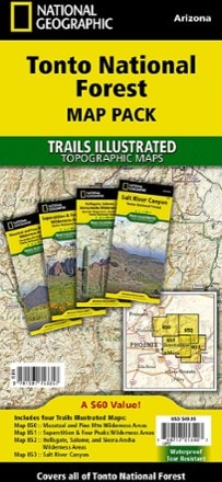 National Geographic Tonto National Forest Topographic Map Pack 0