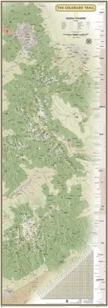 National Geographic Colorado Trail Wall Map 1