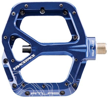 dark blue mtb pedals