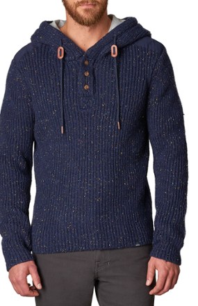 Prana henley hooded sales sweater
