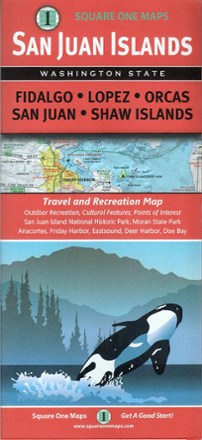 San Juan Islands Travel And Recreation Map