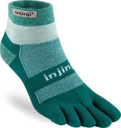 Injinji Trainer Mini-Crew Socks Black