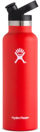 hydro flask water bottle stainless steel & vacuum insulated standard mouth with sport cap