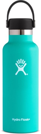 Hydro Flask 18 Oz Standard Mouth Water Bottle With Flex Cap Black for sale  online