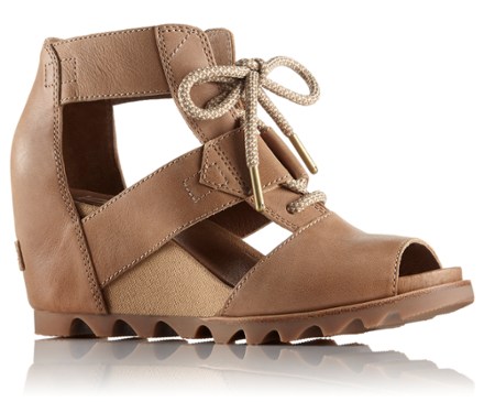 joanie lace up wedge sandal