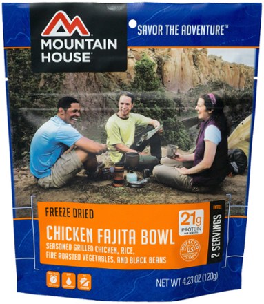 Below is the newest version of Mountain House Chicken Fajita Bowl - 2 Servings