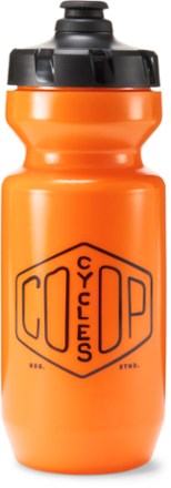 orange bike water bottle