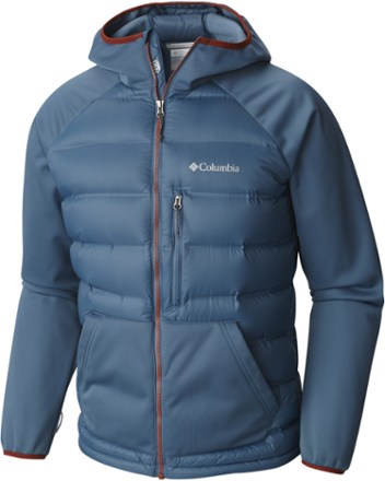 men's ramble down hybrid hooded jacket