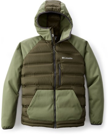ramble down hybrid hooded jacket